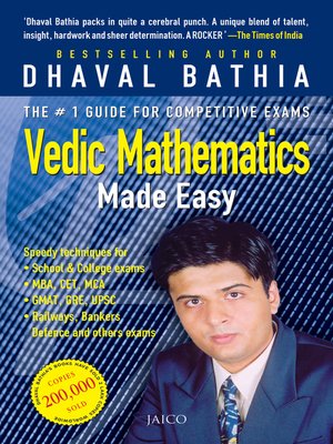 cover image of Vedic Mathematics Made Easy